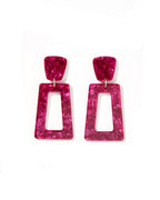 Kennedy Statement Earrings - Pinot Noir