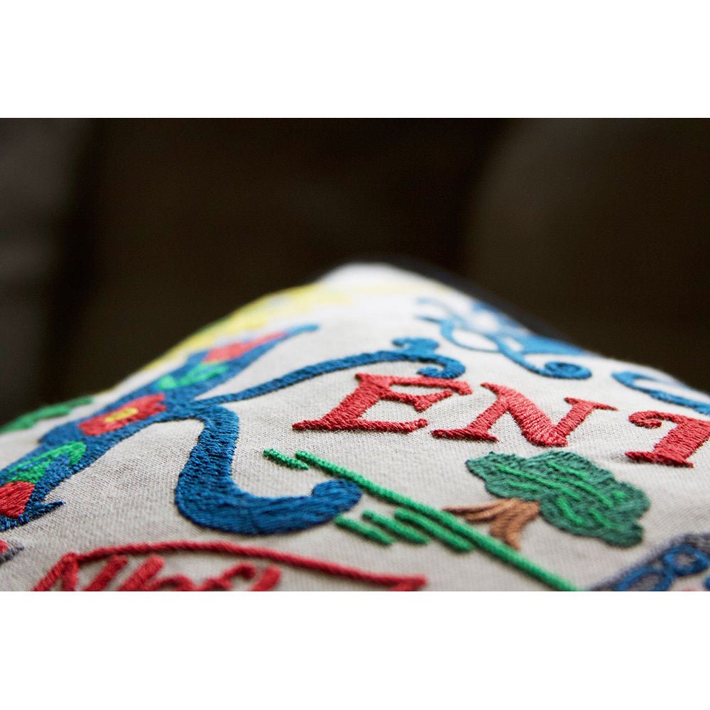 Kentucky Hand - Embroidered Pillow Pillows La Vie Bien Kentucky Hand - Embroidered Pillow