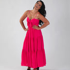 Keyhole Bow Maxi Dress Dresses & Skirts La Vie Bien Keyhole Bow Maxi Dress