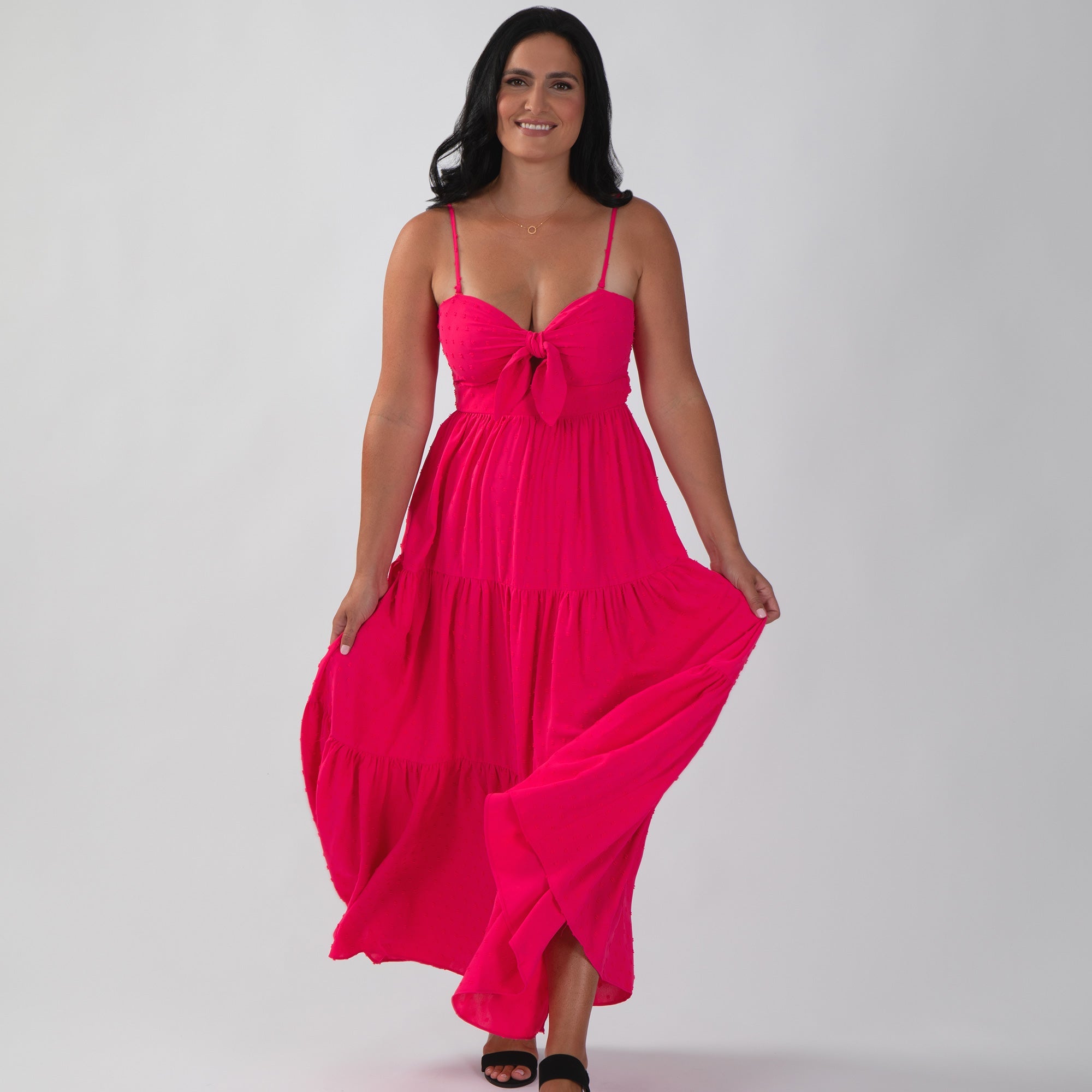 Keyhole Bow Maxi Dress Dresses & Skirts La Vie Bien Keyhole Bow Maxi Dress