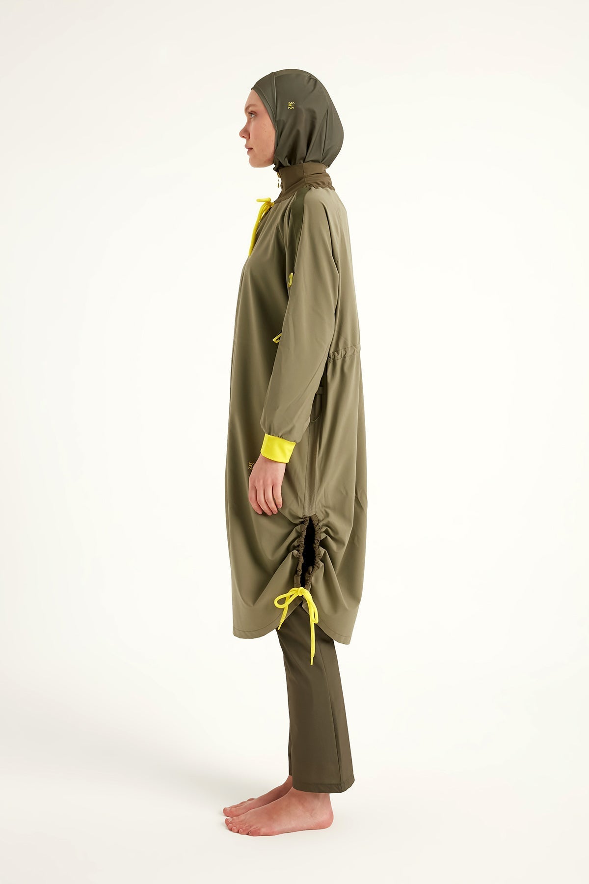 Khaki Full Coverage Swimwear Burkini Set M2524 Covered Burkini Swimwear La Vie Bien Khaki Full Coverage Swimwear Burkini Set M2524