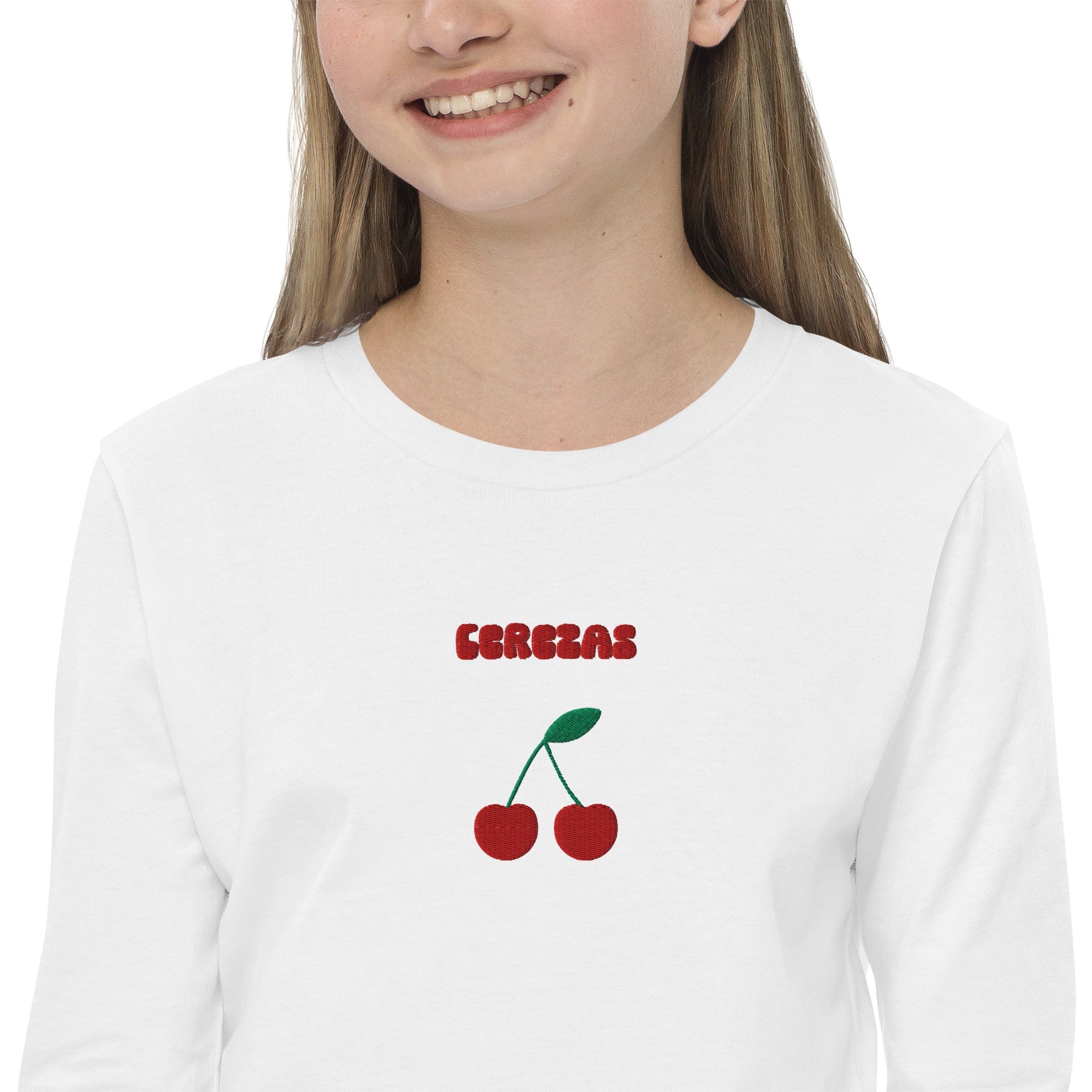 Kid's cerezas cherries long sleeve tee