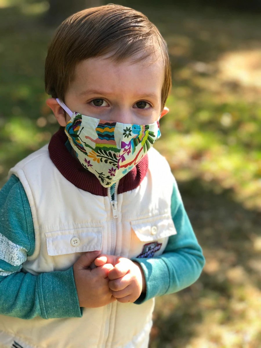 Kids Cotton Face Masks - 5 Pack