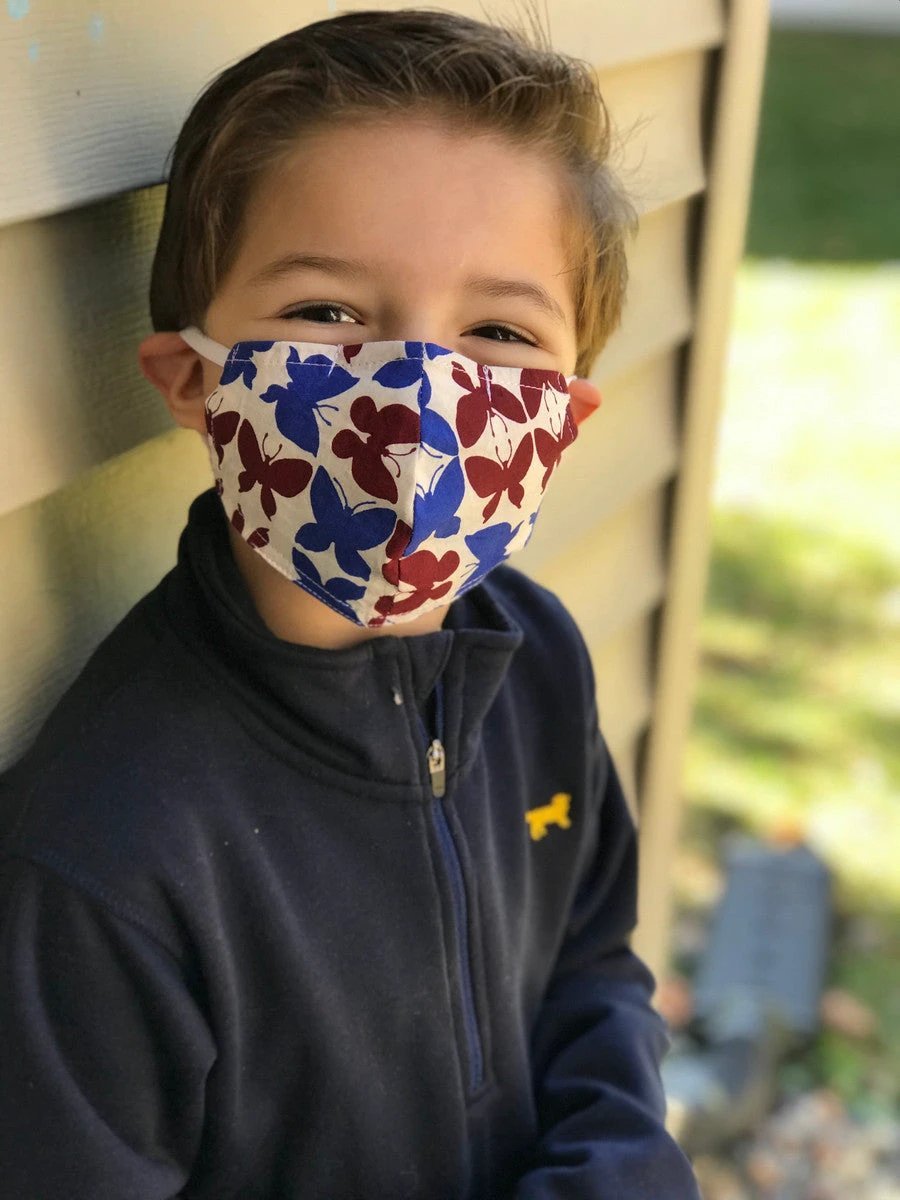 Kids Cotton Face Masks - 5 Pack