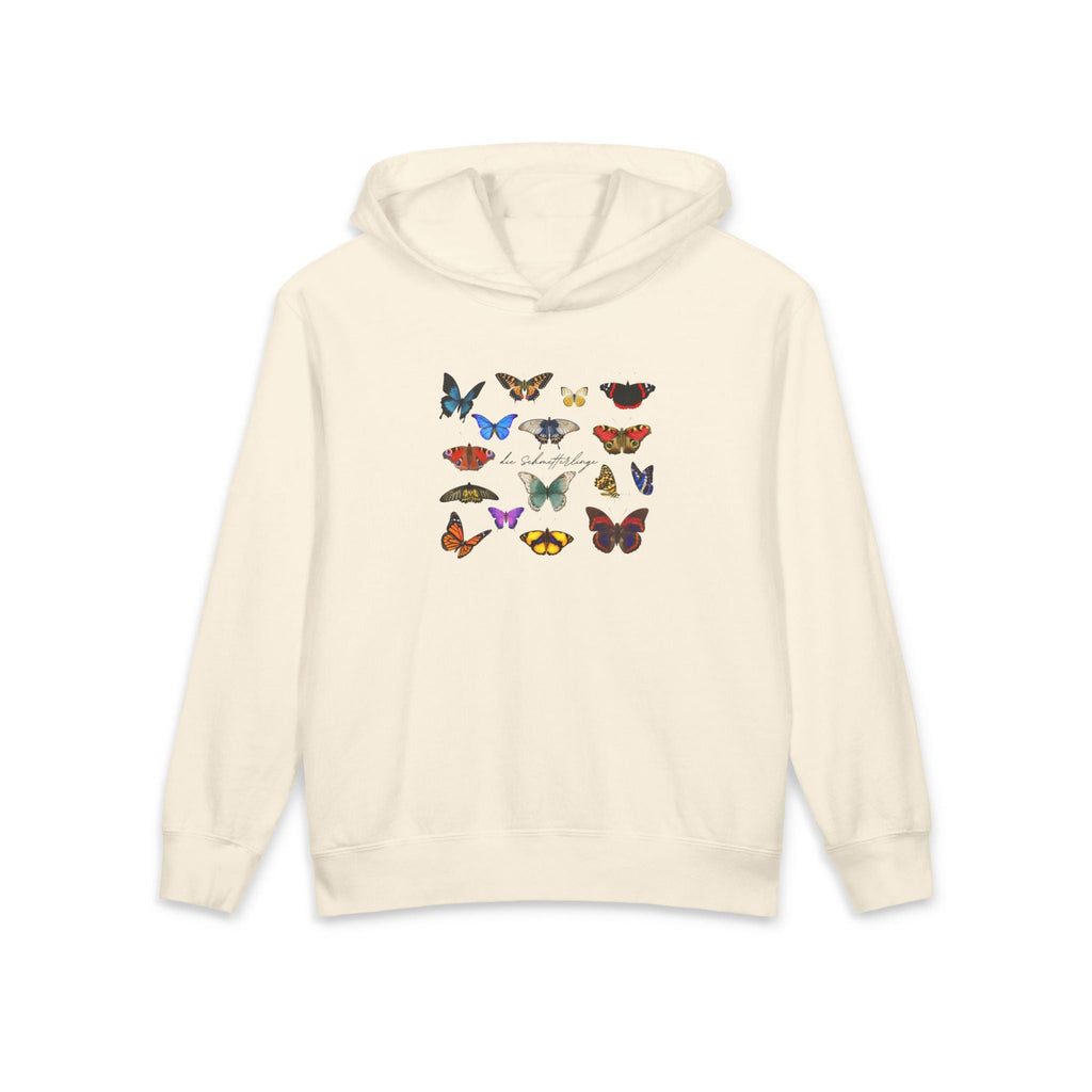 Kids' "die Schmetterlinge" German Hooded Sweatshirt — Lightweight Youth Hoodie Kids clothes La Vie Bien Kids' "die Schmetterlinge" German Hooded Sweatshirt — Lightweight Youth Hoodie