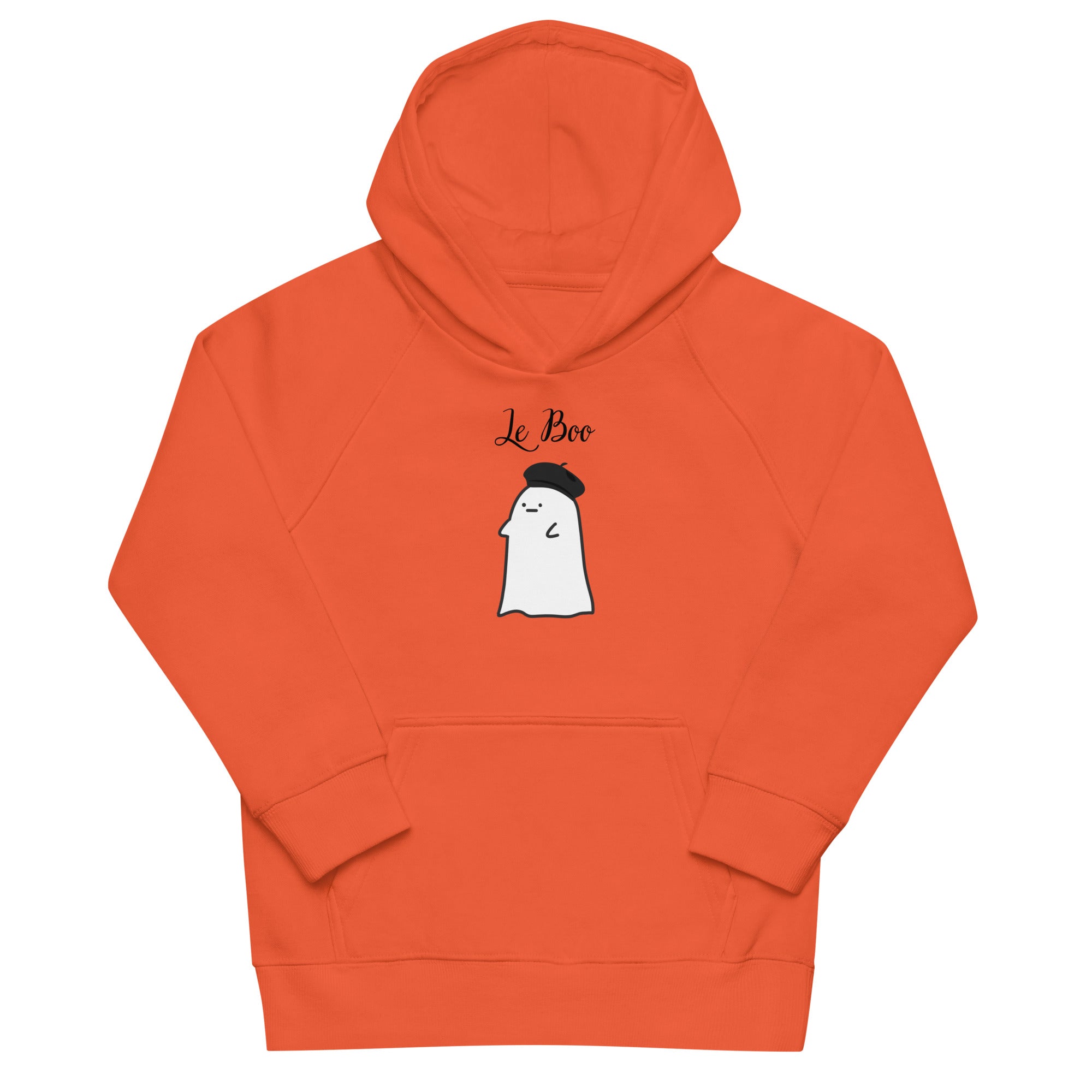 Kids French ghost le boo eco hoodie