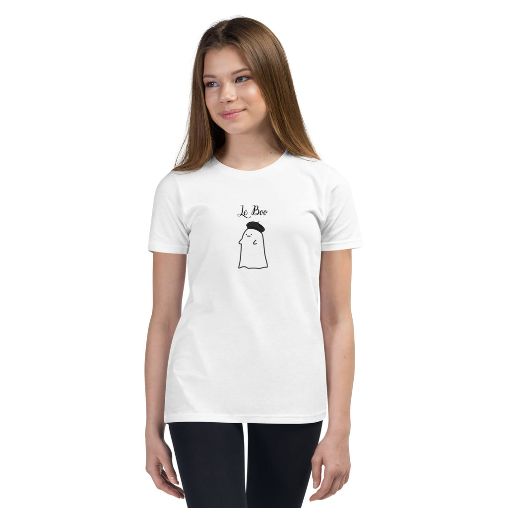 Kids French ghost Short Sleeve Halloween T-Shirt