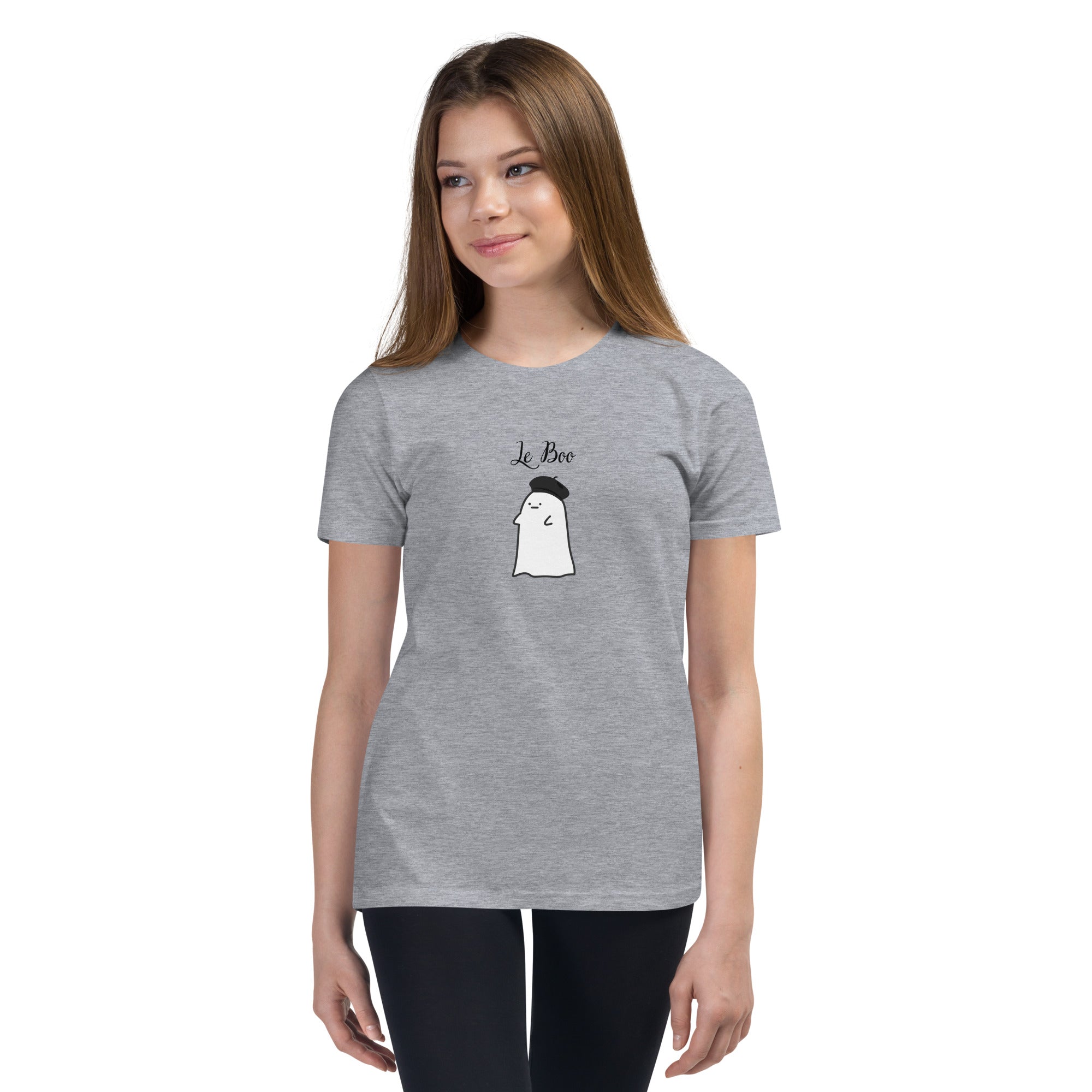 Kids French ghost Short Sleeve Halloween T-Shirt