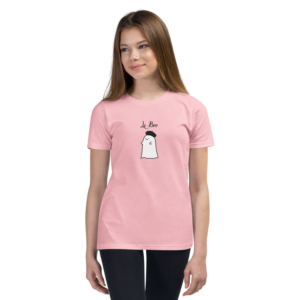 Kids French ghost Short Sleeve Halloween T-Shirt