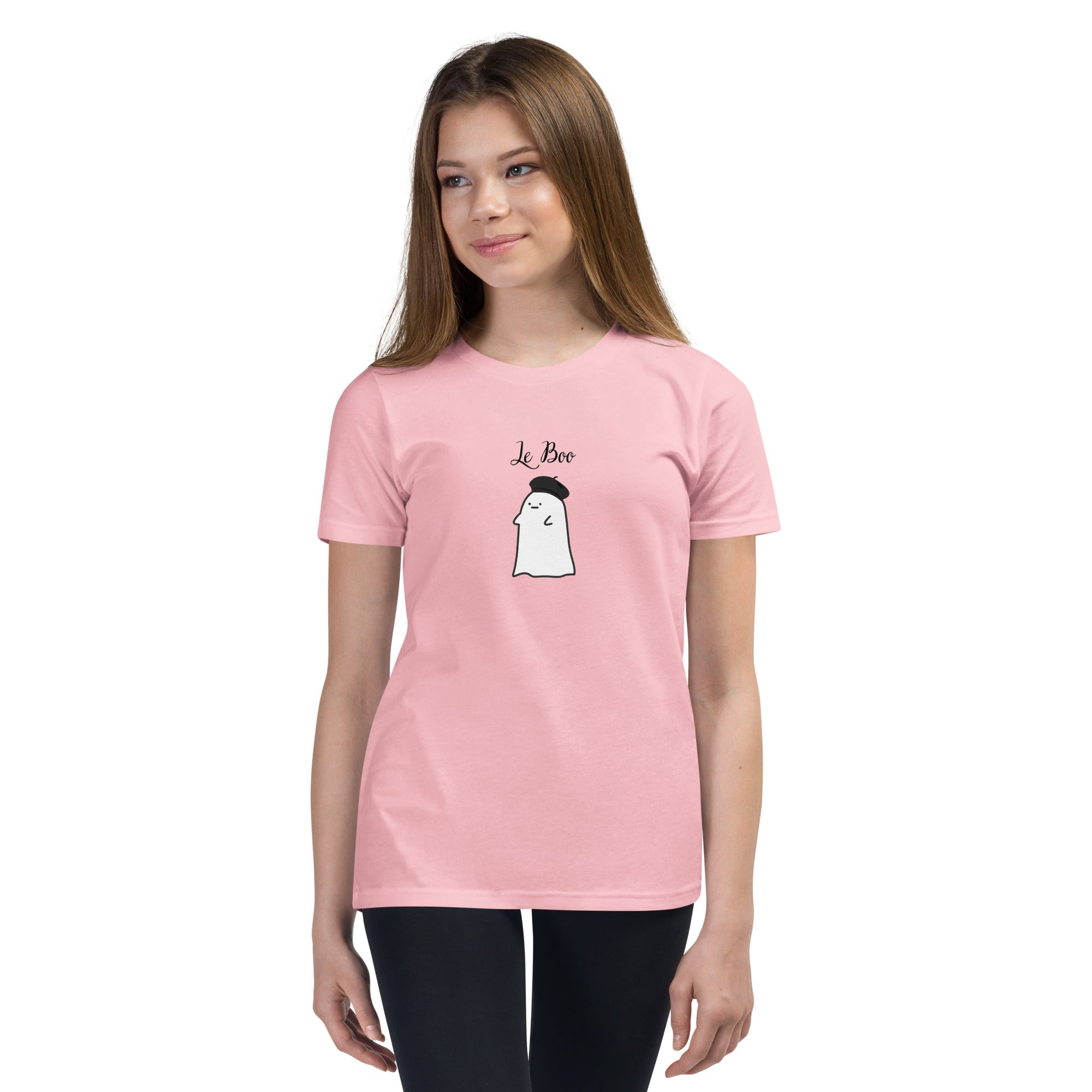 Kids French ghost Short Sleeve Halloween T-Shirt