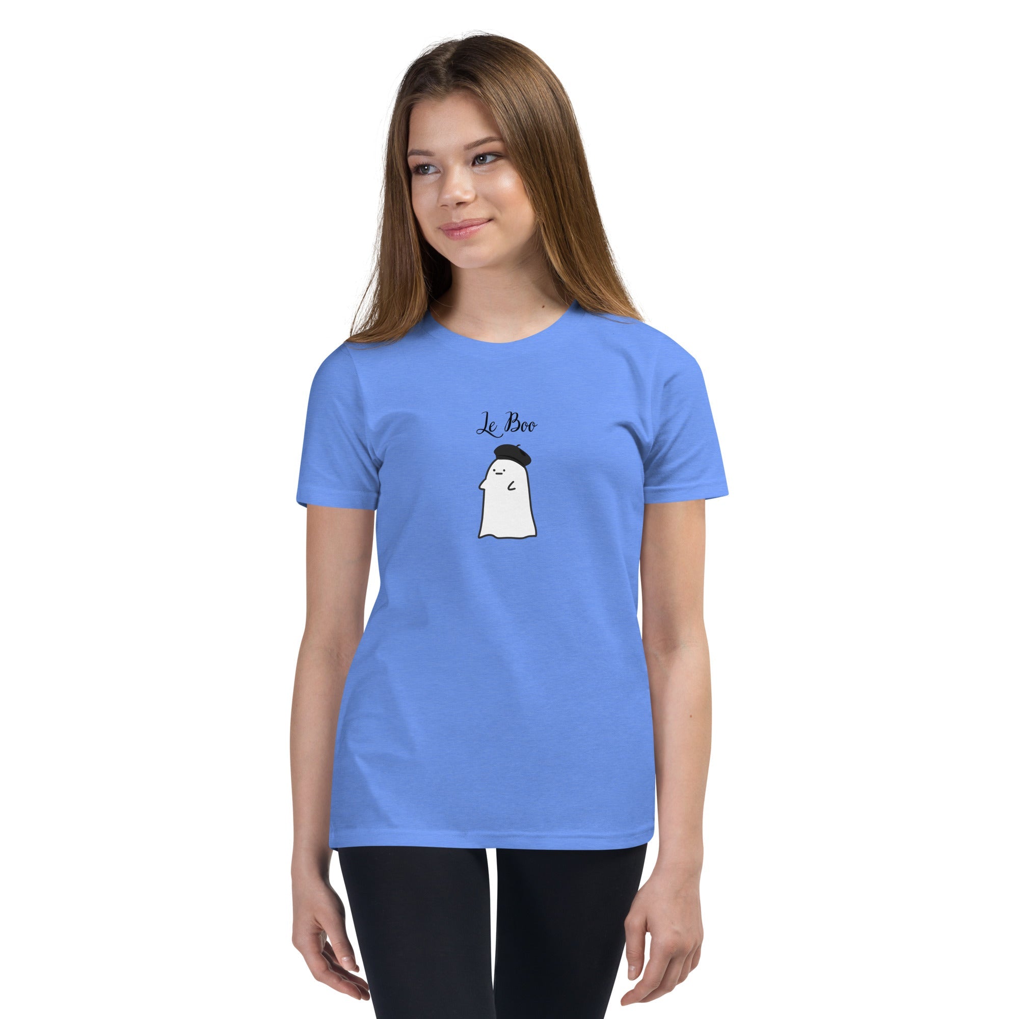 Kids French ghost Short Sleeve Halloween T-Shirt