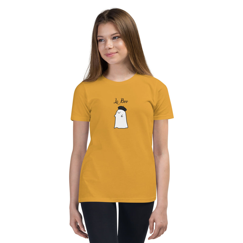Kids French ghost Short Sleeve Halloween T-Shirt