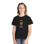 Kids funny French tee "Ça Roule Ma Poule", Youth T-Shirt, Cute Farm Animal Design Kids clothes La Vie Bien Kids funny French tee "Ça Roule Ma Poule", Youth T-Shirt, Cute Farm Animal Design