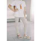Kids Lightweight Leggings with Small Trees by Polished Prints
