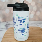 Kids Shine Bright Menorah Glow-in-the-Dark Sippy Cup by Salt Sparkle Shalom
