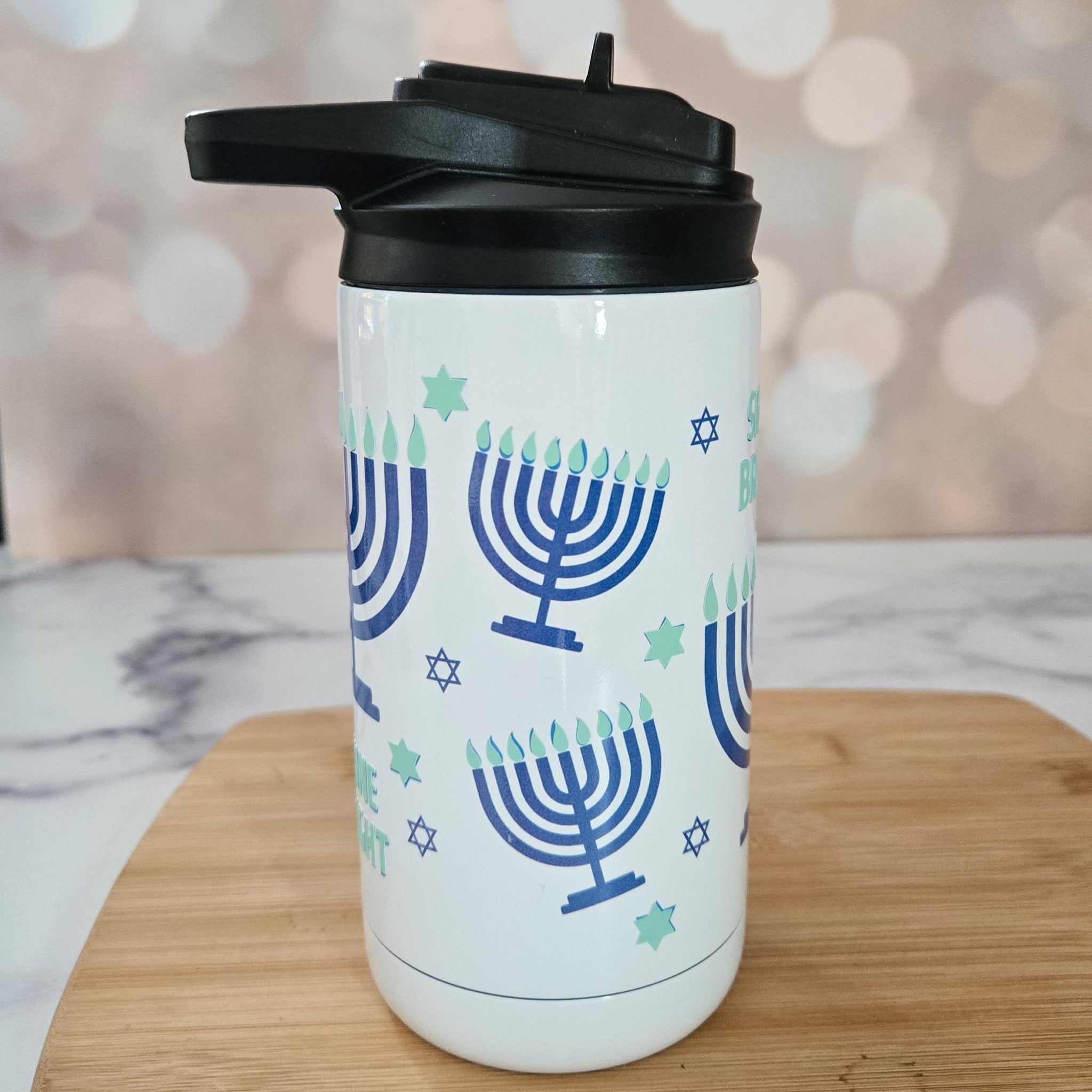 Kids Shine Bright Menorah Glow - in - the - Dark Sippy Cup