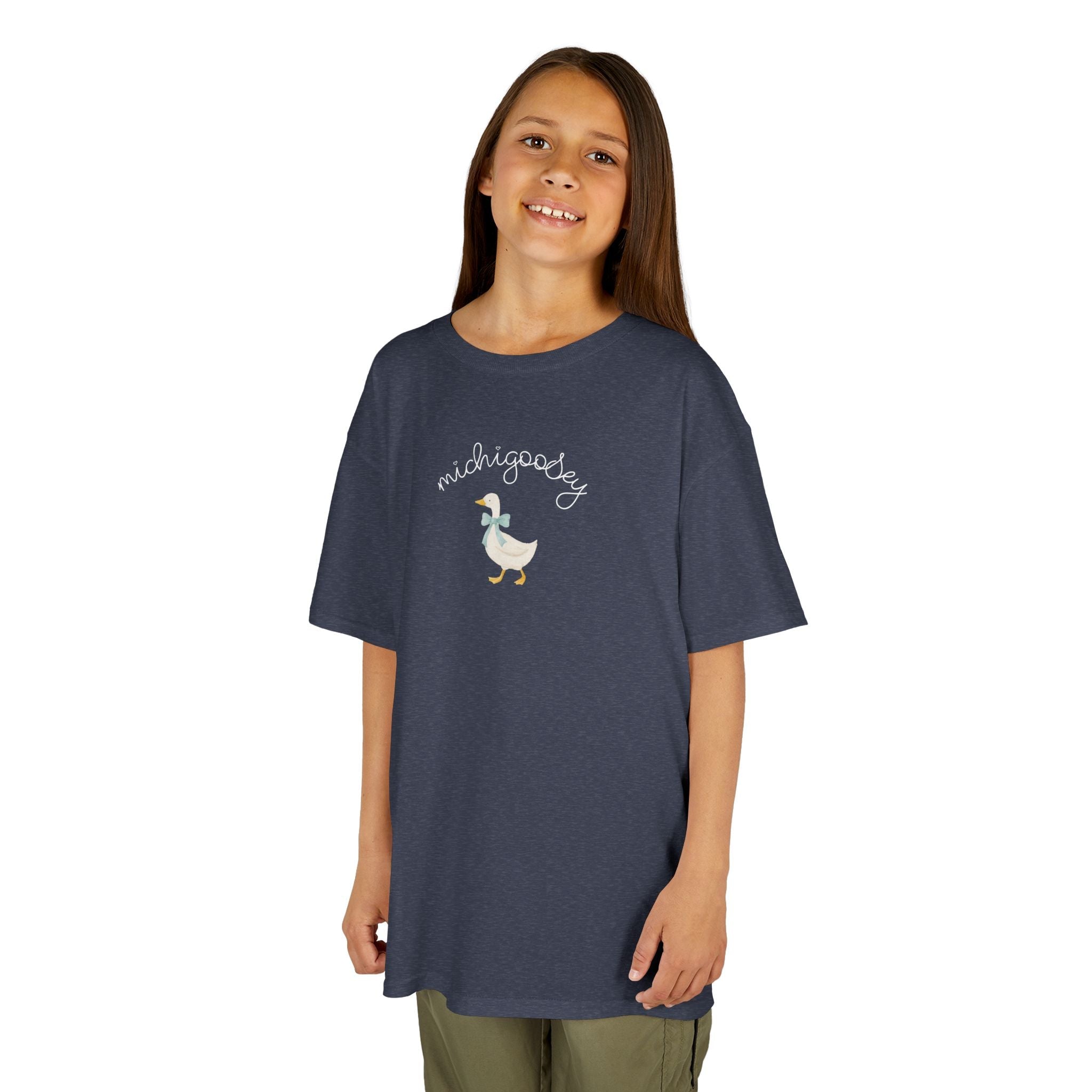 Kids Silly Goose Tee "Michigoosey" Graphic Kids T-Shirt, apparel for Michigan kids Kids clothes La Vie Bien Kids Silly Goose Tee "Michigoosey" Graphic Kids T-Shirt, apparel for Michigan kids