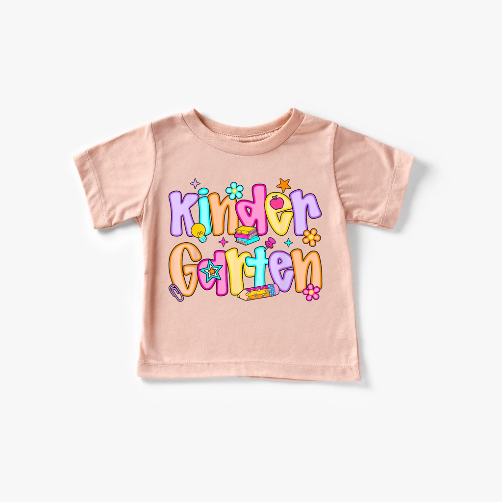 Kindergarten Girl youth and toddler tee by Benny and Ray Apparel