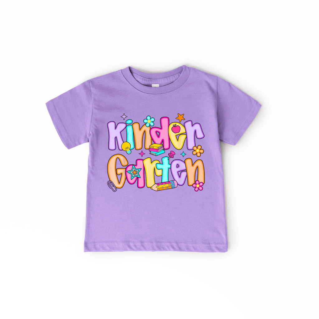 Kindergarten Girl youth and toddler tee by Benny and Ray Apparel