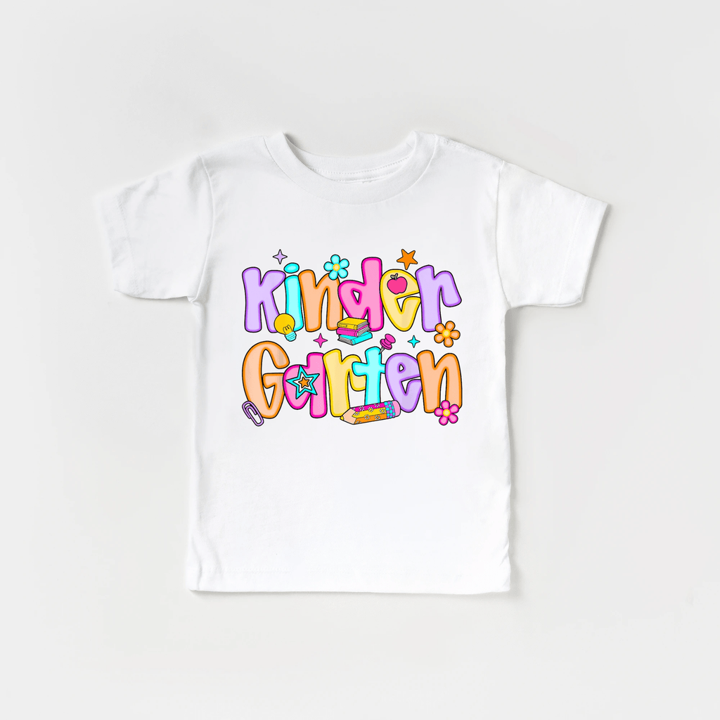 Kindergarten Girl youth and toddler tee by Benny and Ray Apparel