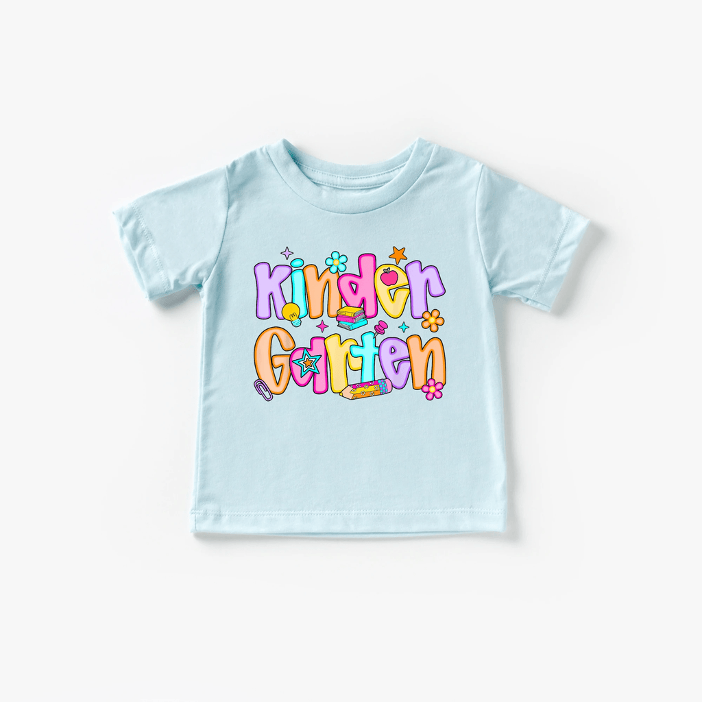 Kindergarten Girl youth and toddler tee by Benny and Ray Apparel