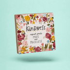 Kindness Equal Parts Free And Priceless Inspo Wooden Block Sign | 4" x 4" Decor La Vie Bien Kindness Equal Parts Free And Priceless Inspo Wooden Block Sign | 4" x 4"