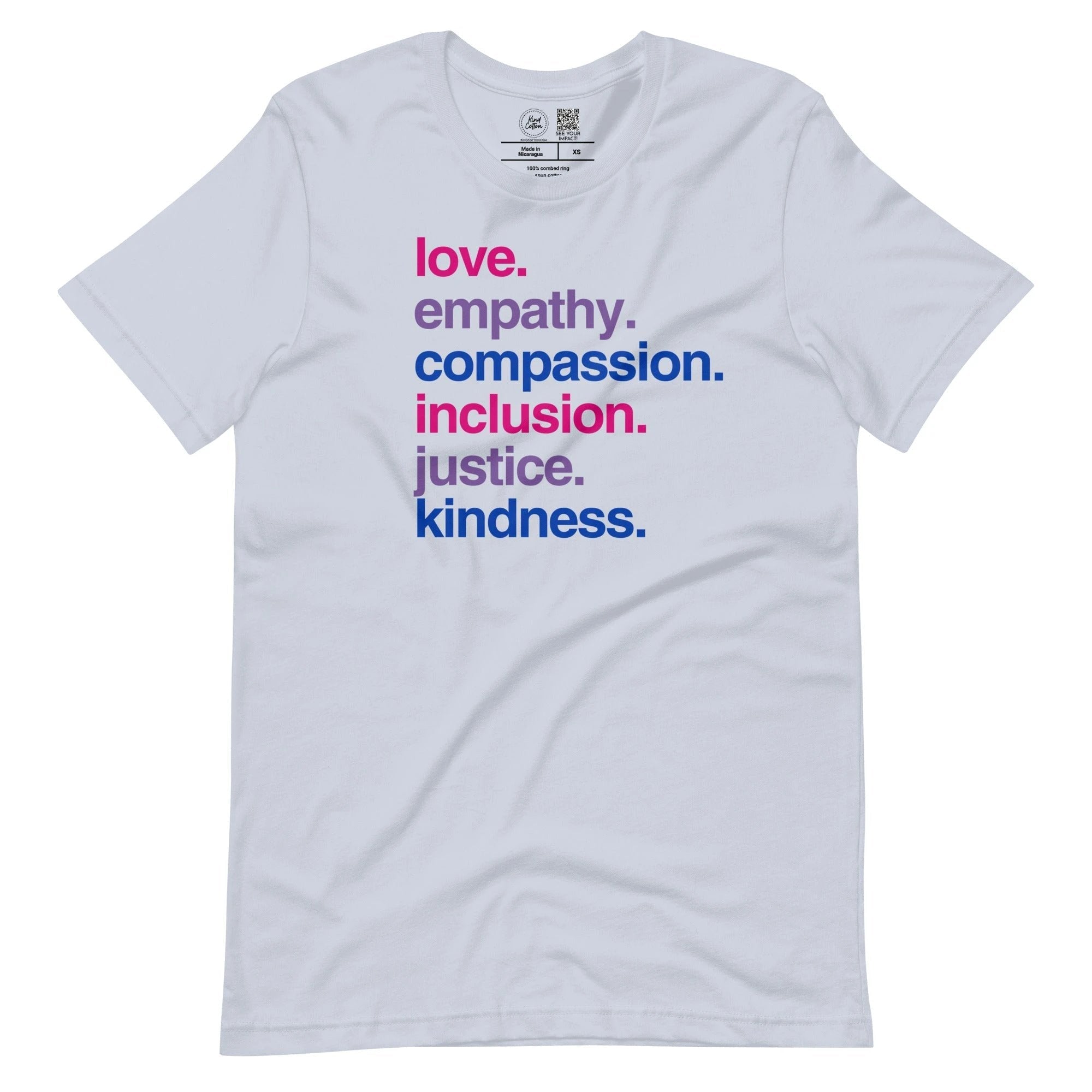 'Kindness Is' Bi Pride Classic Tee by Kind Cotton