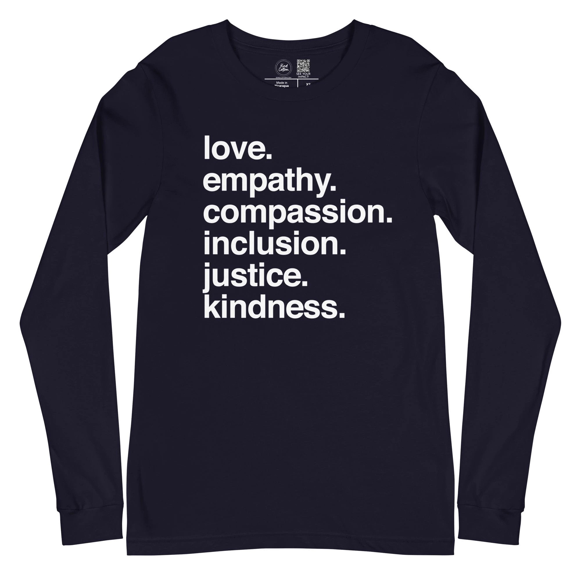 'Kindness Is' Classic Long Sleeve by Kind Cotton