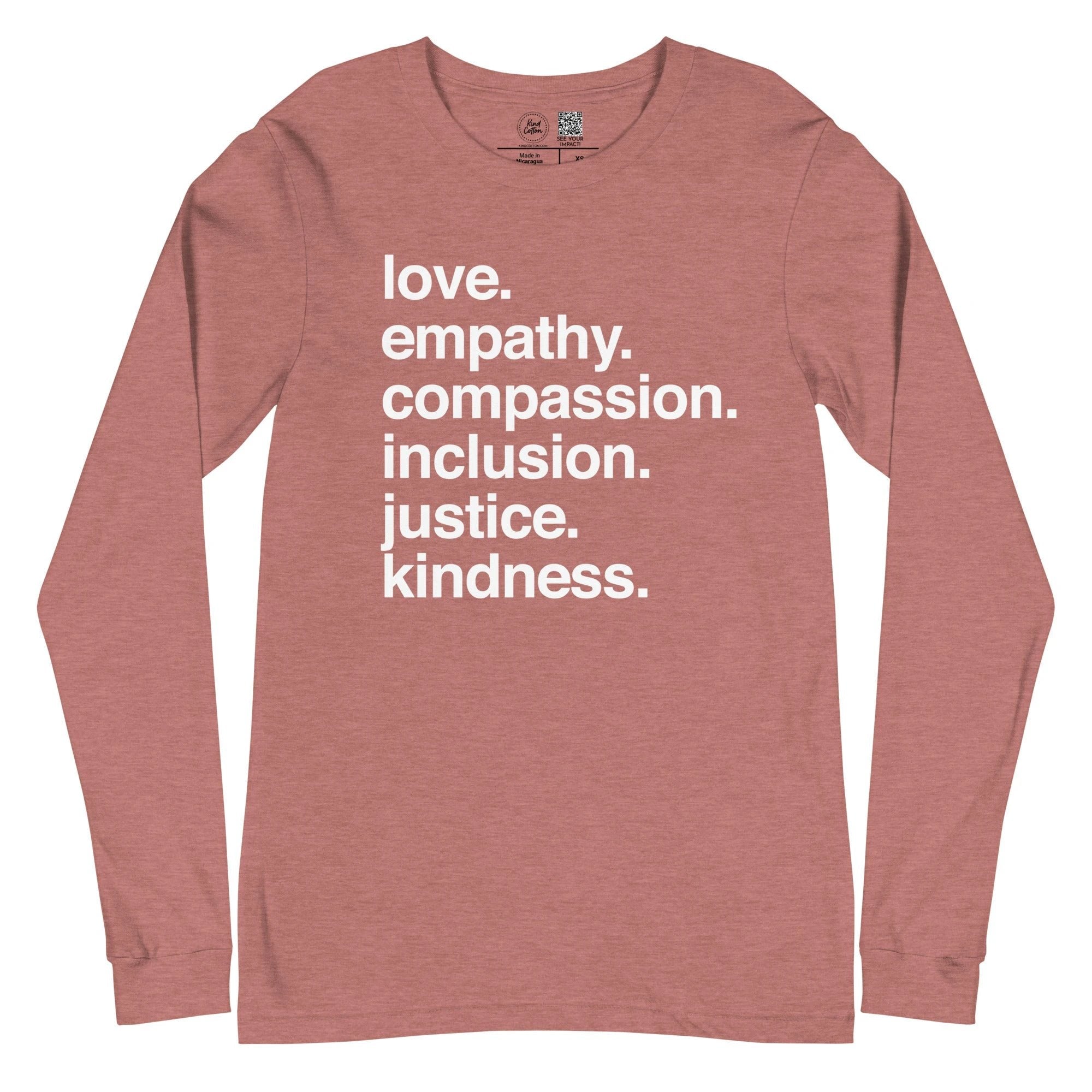 'Kindness Is' Classic Long Sleeve by Kind Cotton