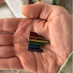 'Kindness Is' Enamel Pin by Kind Cotton