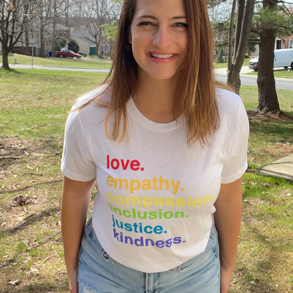 'Kindness is' Pride Classic Tee shirts La Vie Bien 'Kindness is' Pride Classic Tee