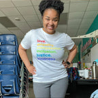 'Kindness is' Pride Classic Tee shirts La Vie Bien 'Kindness is' Pride Classic Tee