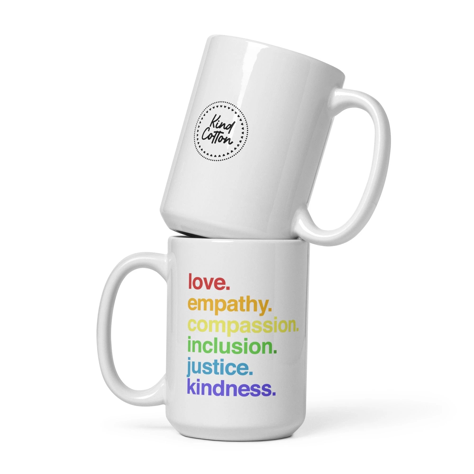 'Kindness Is' Pride Coffee Mug by Kind Cotton