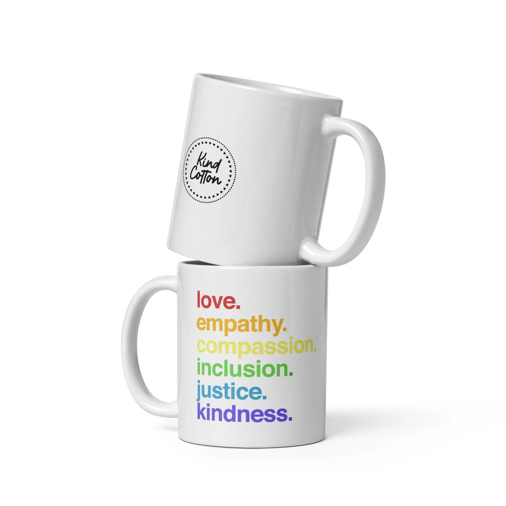 'Kindness Is' Pride Coffee Mug by Kind Cotton