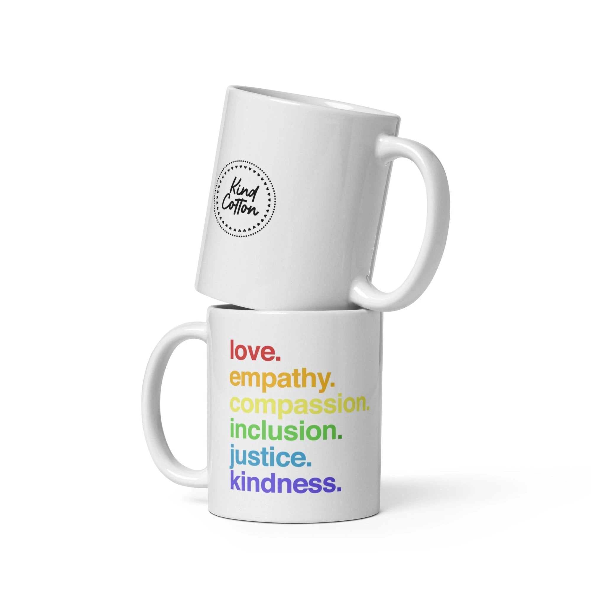 'Kindness Is' Pride Coffee Mug by Kind Cotton