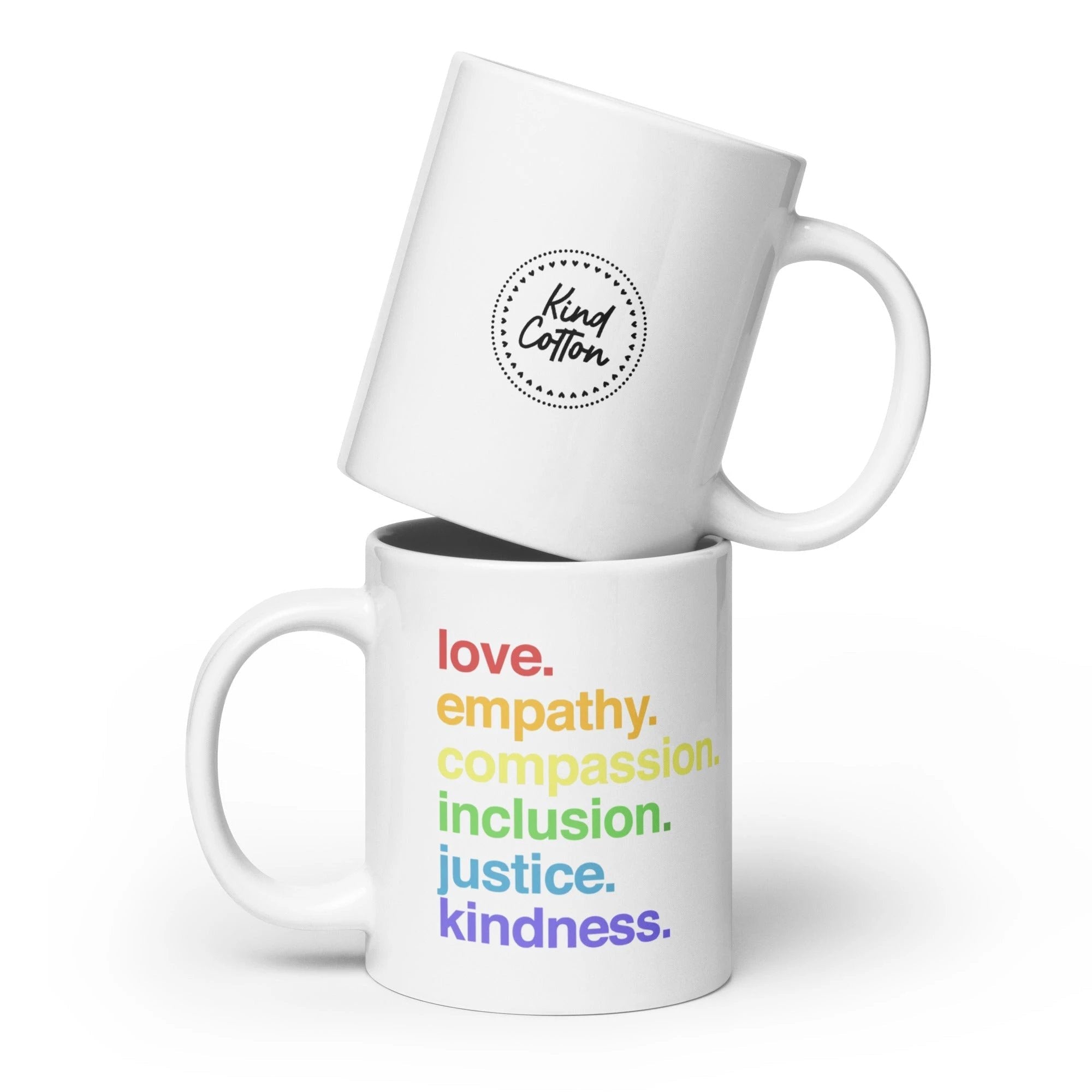 'Kindness Is' Pride Coffee Mug by Kind Cotton
