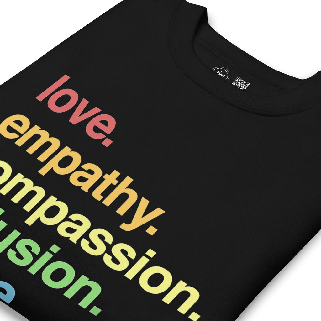 'Kindness Is' Pride Crewneck Sweatshirt by Kind Cotton