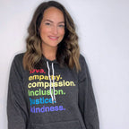 'Kindness Is' Pride Pullover Fleece shirts La Vie Bien 'Kindness Is' Pride Pullover Fleece