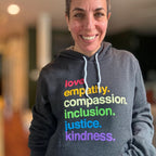 'Kindness Is' Pride Pullover Fleece shirts La Vie Bien 'Kindness Is' Pride Pullover Fleece
