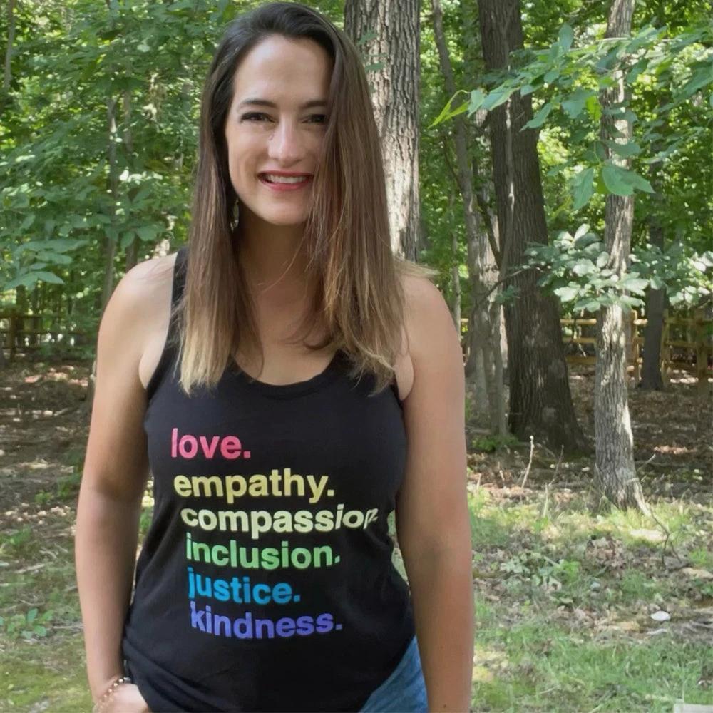 'Kindness is' Pride Racerback by Kind Cotton