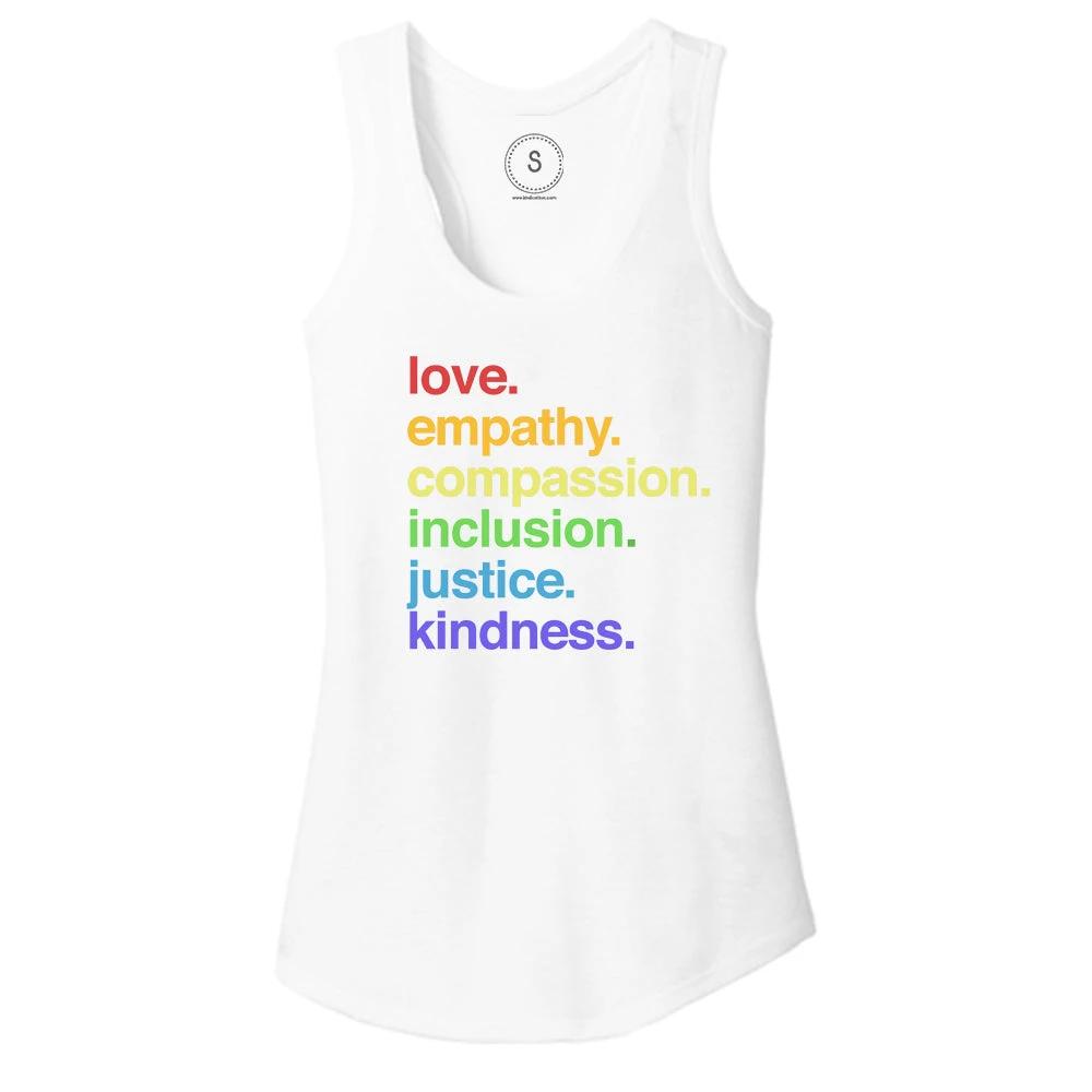 'Kindness is' Pride Racerback by Kind Cotton