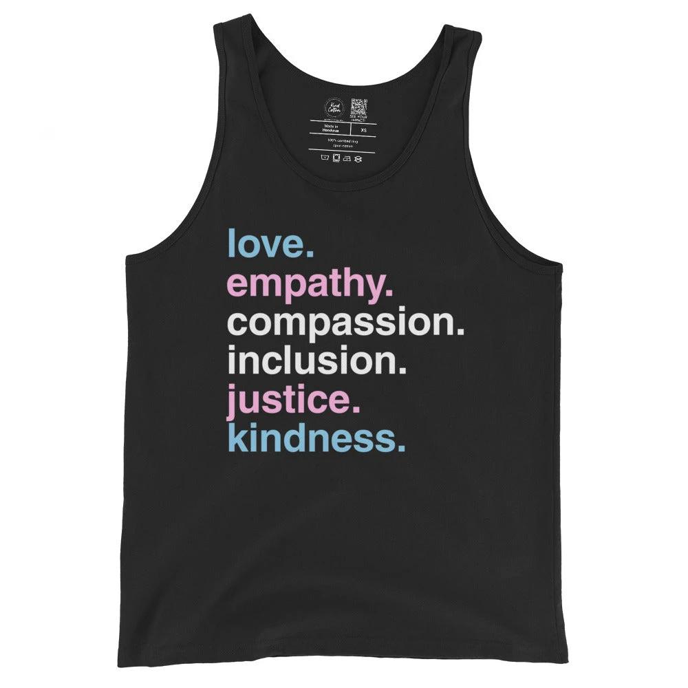 'Kindness Is' Trans Pride Classic Tank by Kind Cotton
