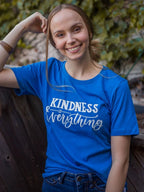 Kindness Tee in Blue by Fair Anita