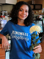 Kindness Tee in Blue by Fair Anita
