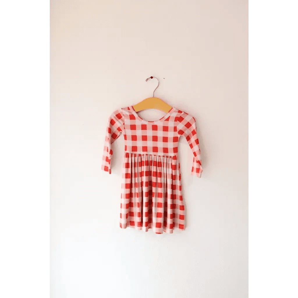 Kit Gingham Plaid Dress | Bamboo by Polished Prints