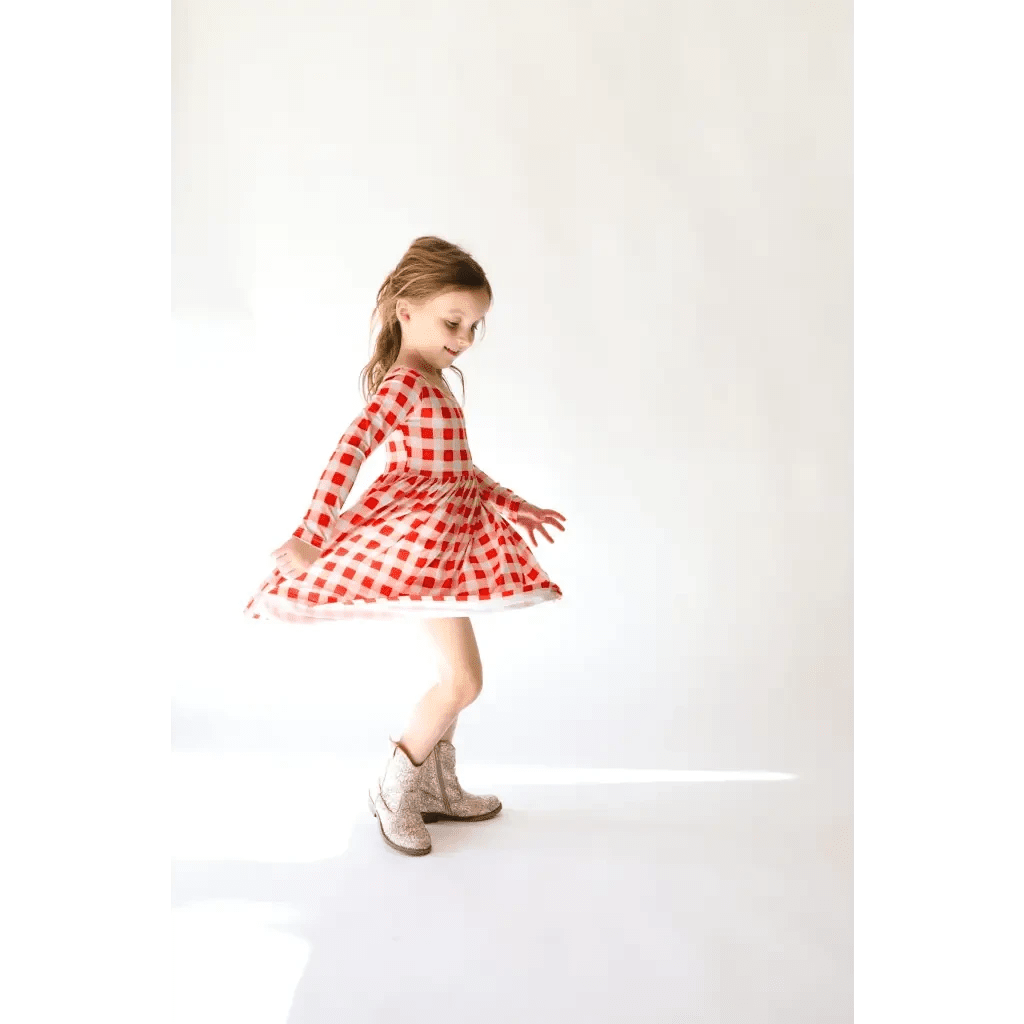 Kit Gingham Plaid Dress | Bamboo by Polished Prints