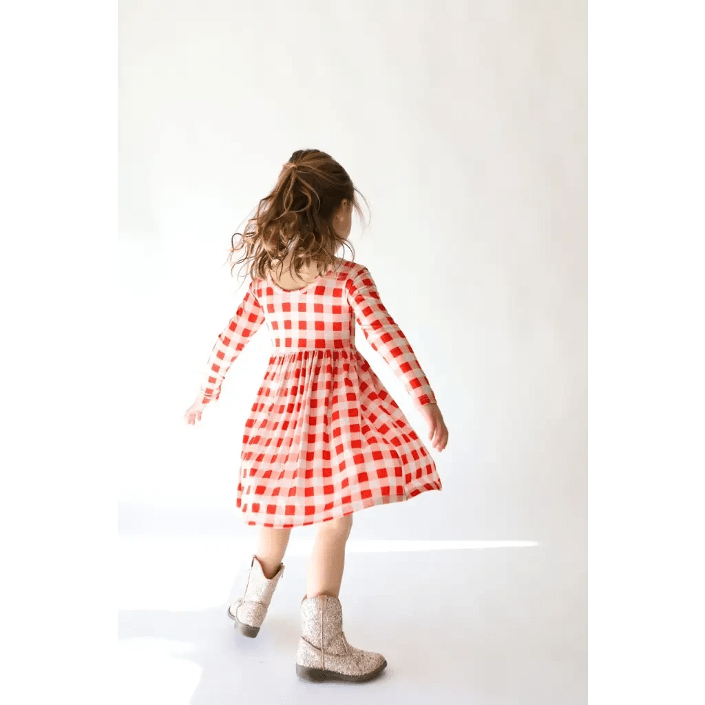 Kit Gingham Plaid Dress | Bamboo by Polished Prints