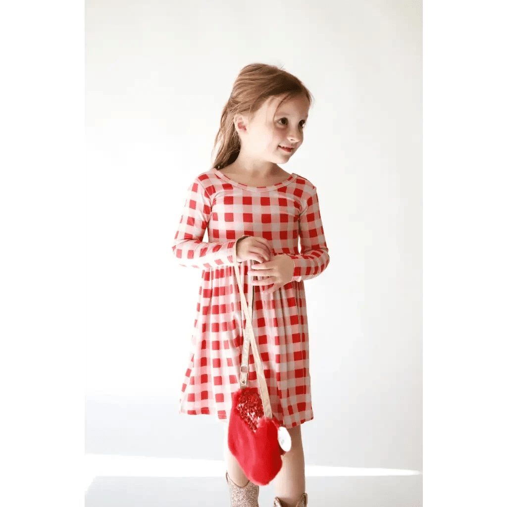 Kit Gingham Plaid Dress | Bamboo by Polished Prints