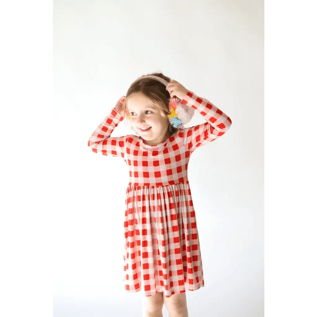 Kit Gingham Plaid Dress | Bamboo by Polished Prints