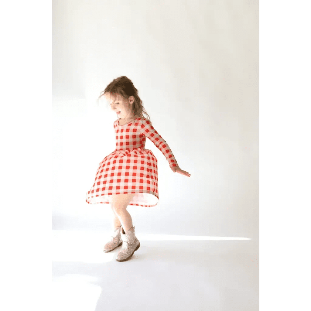 Kit Gingham Plaid Dress | Bamboo by Polished Prints